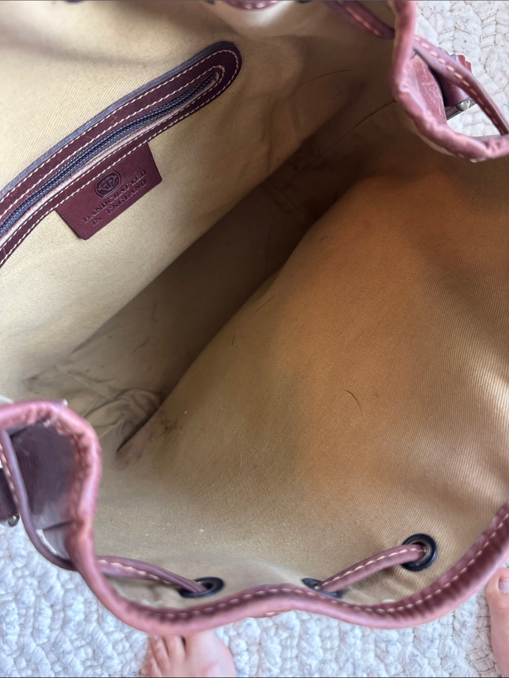 Tusting Drawstring Bucket Bag - Picture 3 of 7